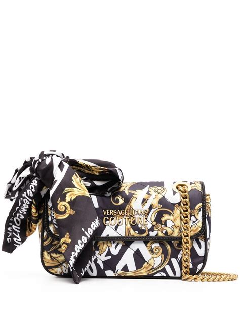 versace jeans belt crossbody bag black|versace jeans couture tote bag.